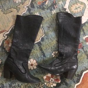 Knee High Boots, leather